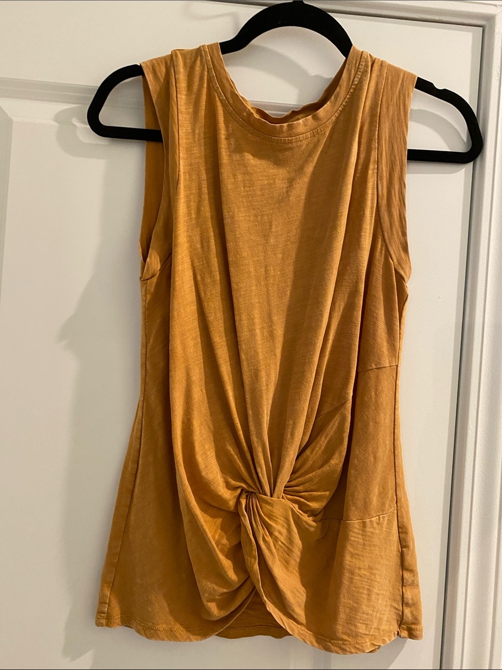 Universal Thread Mustard Twist-Front Tank Top